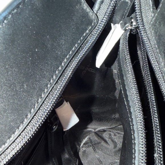 Michael Kors Black and Animal Print Tote - Picture 4 of 6